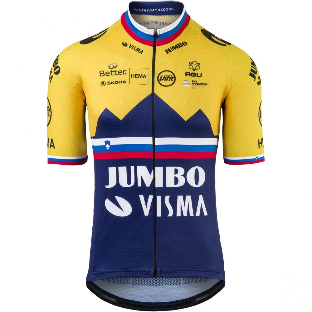 Offering AGU Team Jumbo-Visma Replica 2020 Short Sleeve Jersey ...